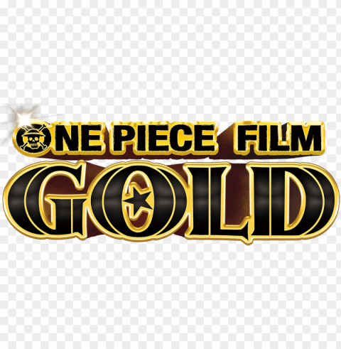 one piece film gold logo PNG transparent photos for presentations