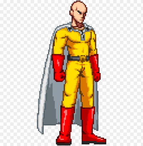 #one punch man #saitama #anime #snes #16 bit #manga - saitama sprites HighQuality Transparent PNG Isolation PNG transparent with Clear Background ID 23524eed