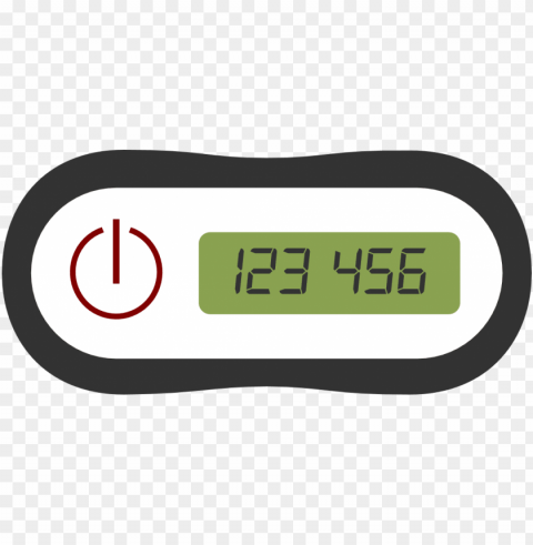 one-time password token for secure website access - digital clock PNG with alpha channel