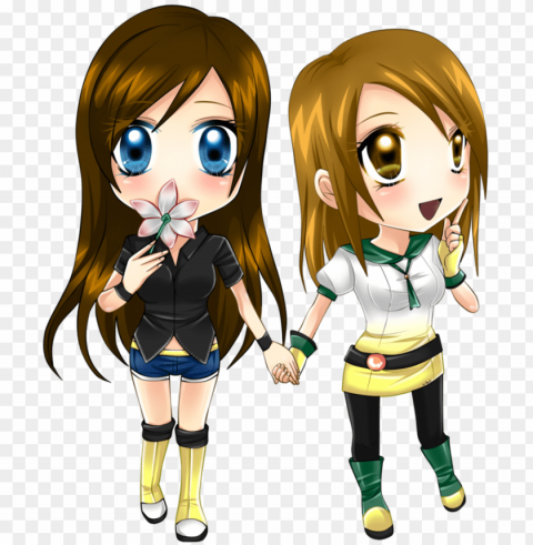 ong xiao man and yao yao - girls 2 best friend cartoo PNG images with transparent canvas compilation
