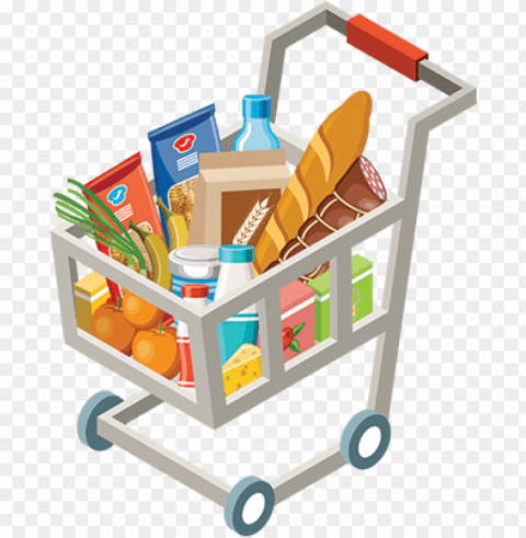 online grocery store vector PNG Graphic Isolated with Clarity