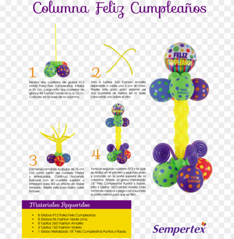 ood figuras con globos decoracin con globos decoracion - sempertex Transparent PNG images bulk package