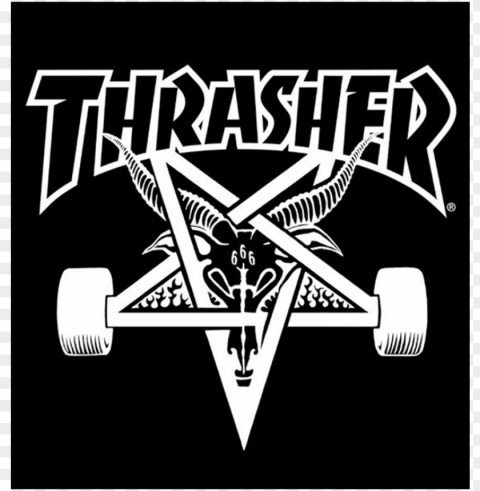 ood wallpaper fire thrasher - thrasher magazine logo Isolated Character in Transparent PNG