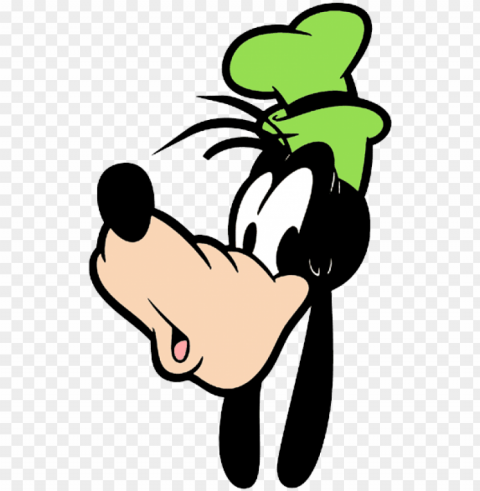 oofy head - goofy mickey mouse face Isolated Character on Transparent Background PNG