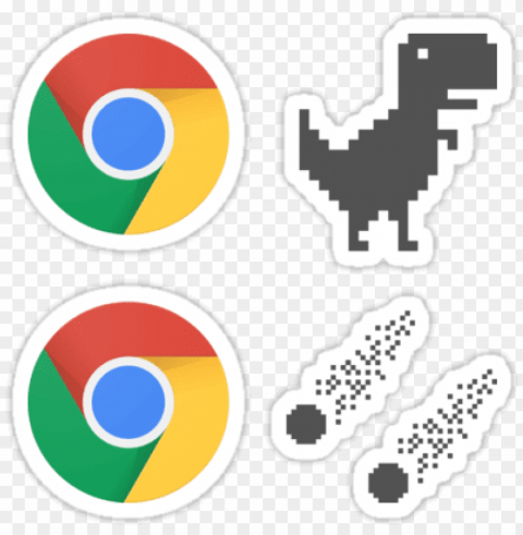 oogle chrome dinosaur PNG with isolated background