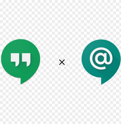 oogle hangouts chat first review - hangouts chat logo Transparent Background Isolation of PNG