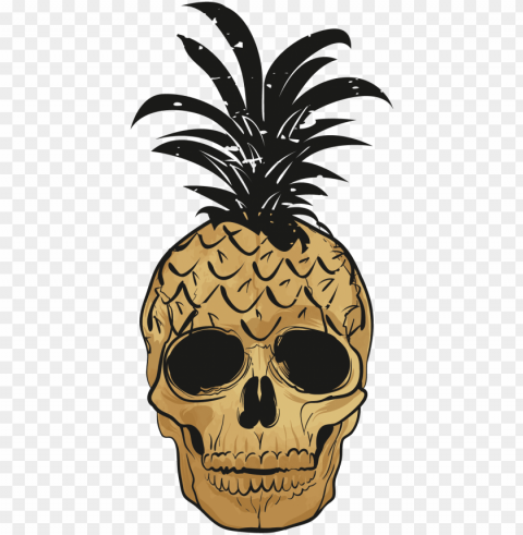 op art pineapple wall art sticker - piña vector Free PNG images with transparent layers compilation