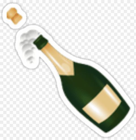 op the champagne new emoji - emoji whatsapp champagne HighQuality Transparent PNG Isolated Art