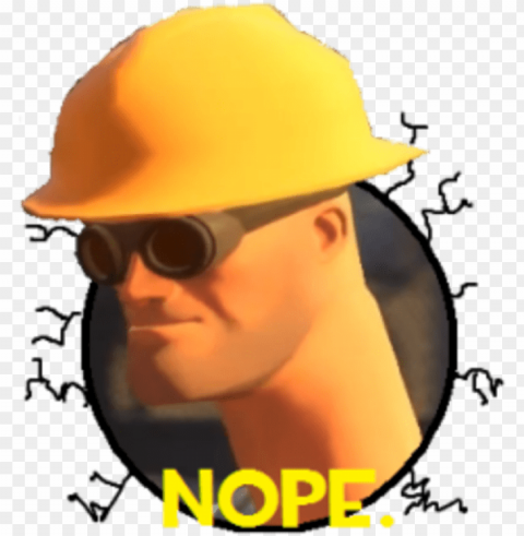 ope-3976 preview - tf2 engineer nope meme PNG for blog use