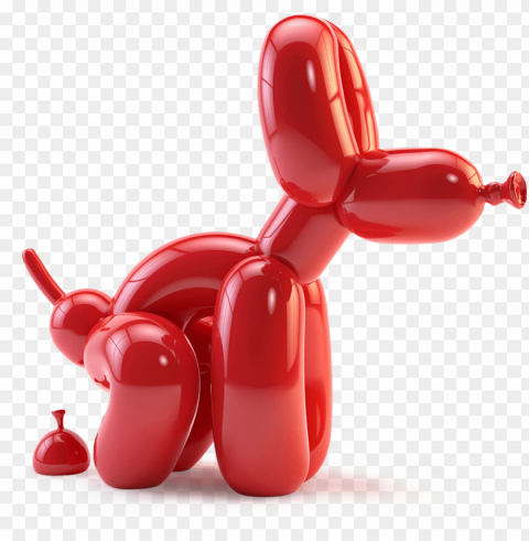 opek-0 - jeff koons balloon dog lam Transparent PNG Isolated Design Element