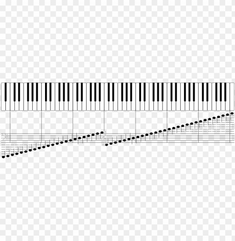 open - all piano keys and notes Free PNG images with transparent layers
