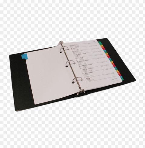 open binder PNG design elements