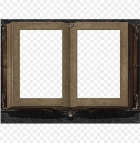 open book frame - three photo frame collage transparent PNG Image with Isolated Transparency