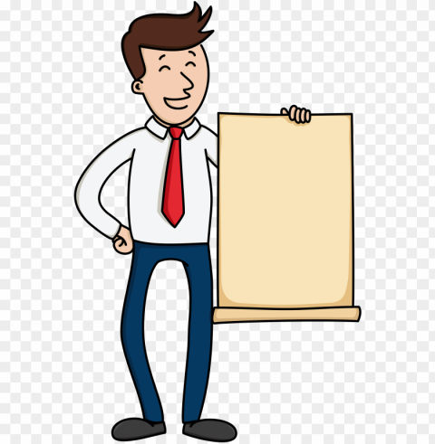 open - cartoon man holding paper Free PNG transparent images PNG transparent with Clear Background ID af7bfc8b