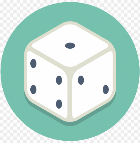 open - dice circle Alpha channel transparent PNG