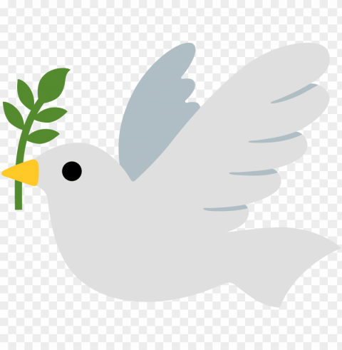 open - dove of peace emoji Isolated Design on Clear Transparent PNG