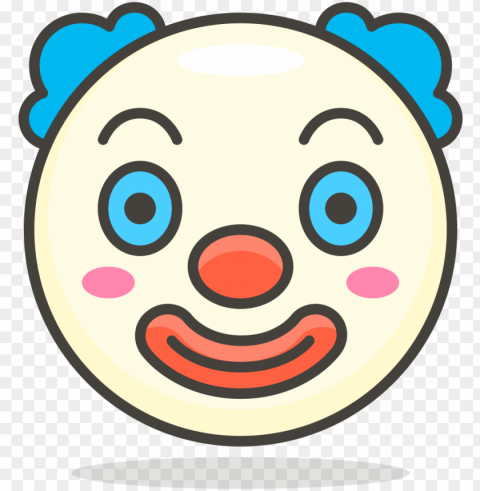 Open - Emoji Badut PNG Image With Clear Isolated Object