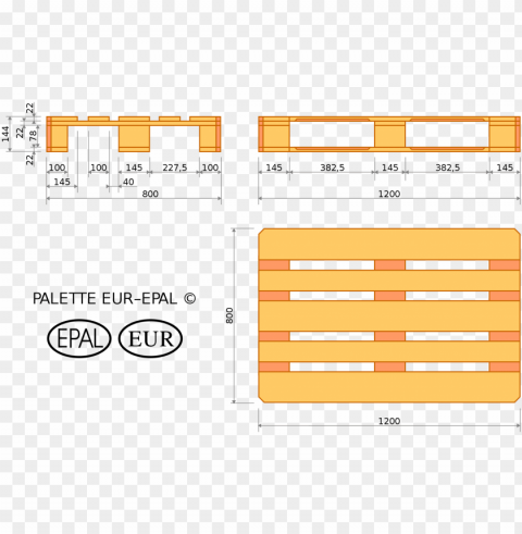 open - euro pallet dimensio Free PNG images with alpha channel