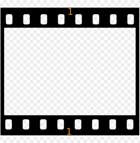open - kodak film border Isolated Character in Transparent Background PNG