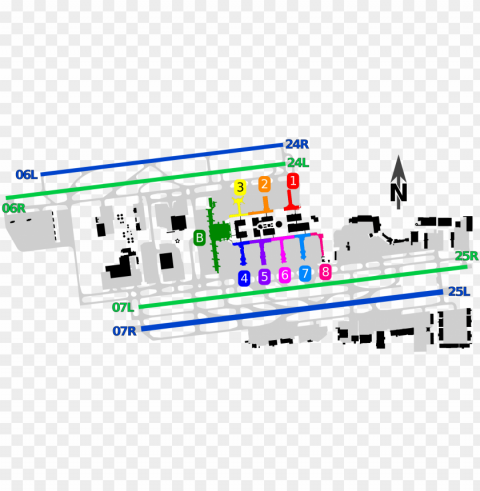 Open - Lax Terminal Diagram Sv PNG Images No Background