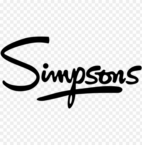 open - los simpson logo Isolated Icon with Clear Background PNG