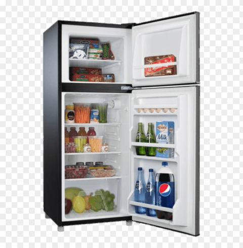 open whirlpool refrigerator Isolated Character on Transparent PNG