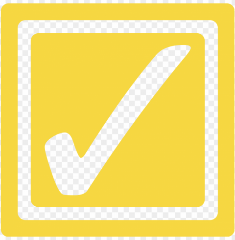 Open - Yellow Check Box PNG With No Background Required