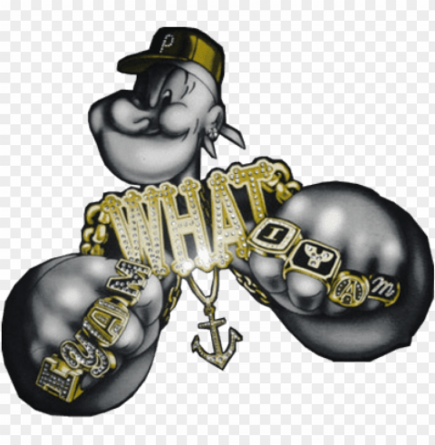 opeye gangsta psd16077 - thug life gangster art ClearCut Background PNG Isolation