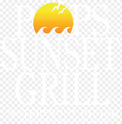 op's sunset grill home - poster Transparent Background PNG Isolated Graphic