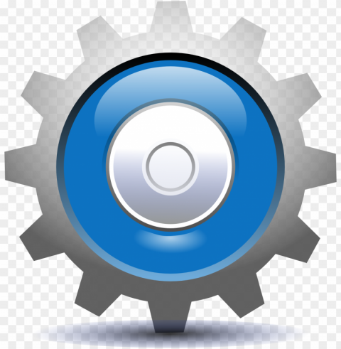 options settings gear icon free Transparent PNG Isolated Graphic Element