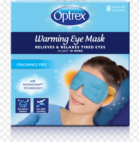 Optrex Warming Eye Mask Isolated Artwork On Clear Transparent PNG