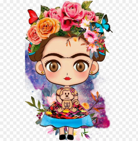 opular and trending famous people stickers on picsart - frida kahlo dibujo anime PNG images with transparent canvas assortment