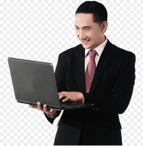 orang main laptop PNG photo without watermark