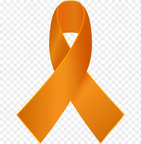orange awareness ribbon clip art - orange awareness ribbon Transparent Background PNG Isolated Character