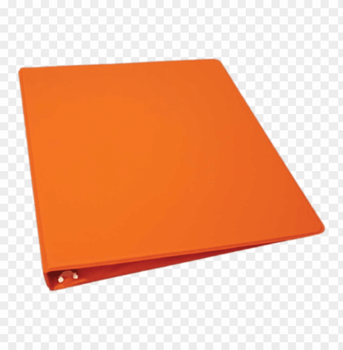 orange binder flat PNG download free
