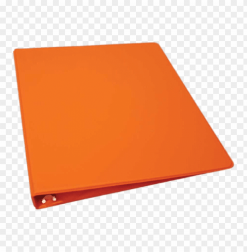 Orange Binder Flat PNG Download Free