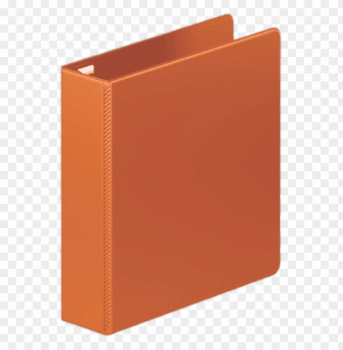 orange binder standing PNG file with alpha