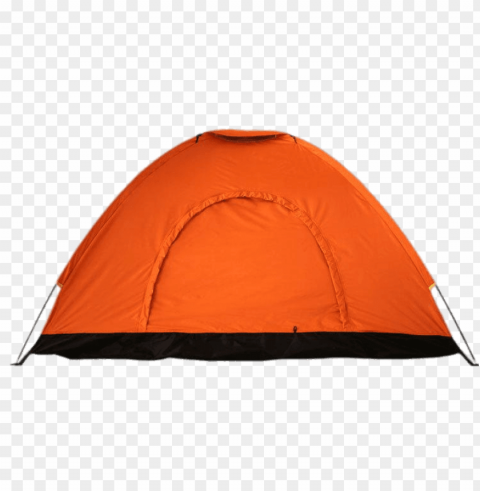 orange camping tent PNG Image with Isolated Subject
