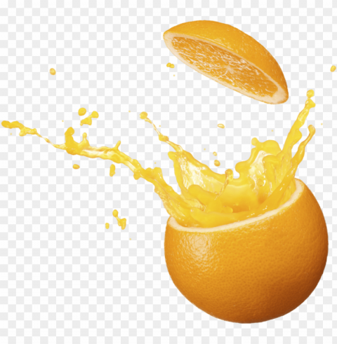orange juice splash Free PNG images with alpha channel set