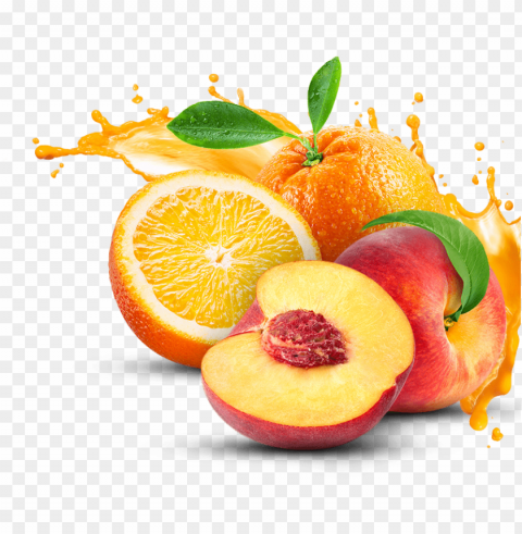 orange juice splash Isolated Element in Clear Transparent PNG