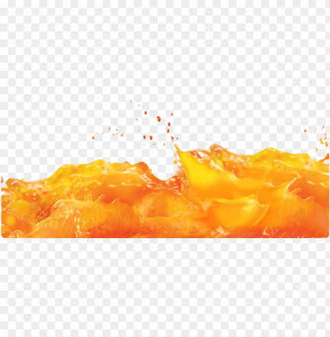 orange juice splash Isolated Element on HighQuality Transparent PNG