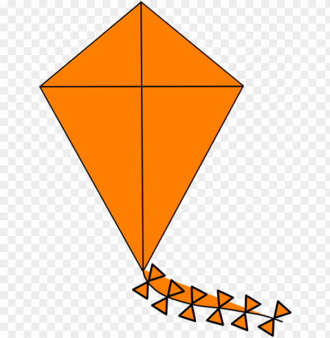 orange kiteat clker - triangle Isolated Graphic with Clear Background PNG