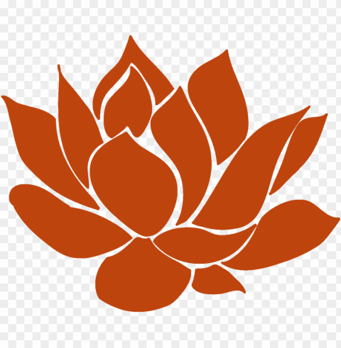 orange lotus transparent PNG images alpha transparency