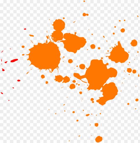 orange paint splatter - paint splatter transparent PNG for free purposes