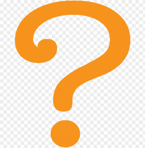 orange question mark - question mark icon orange ClearCut Background Isolated PNG Design