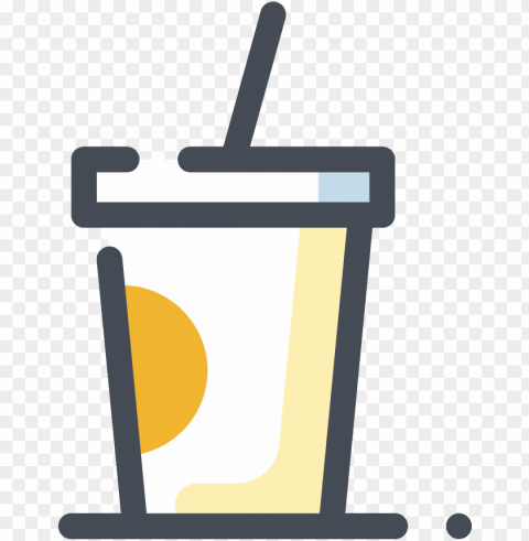 Orange Soda Icon - Icon PNG Isolated Design Element With Clarity