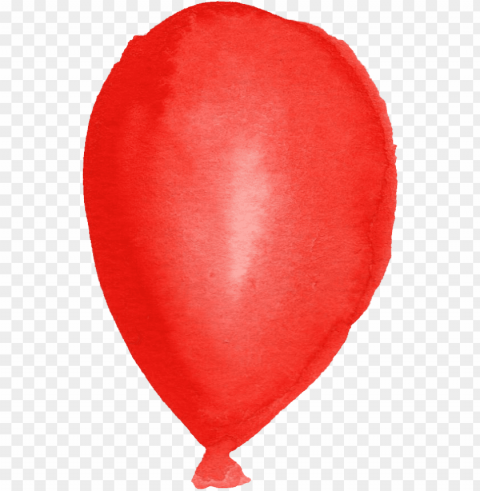 orange watercolor balloon Isolated Subject in Transparent PNG