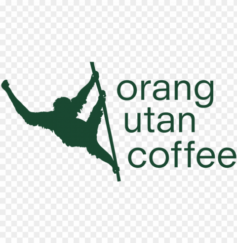 orangutan coffee - orang utan coffee Transparent Background Isolated PNG Character