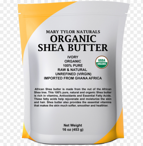 organic shea butter unrefined 1 lb raw ivory grade - organic shea butter 1 lb 16 oz raw unrefined ivory Isolated Character on Transparent PNG