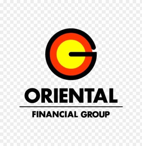 oriental financial group vector logo Transparent PNG Isolated Illustrative Element